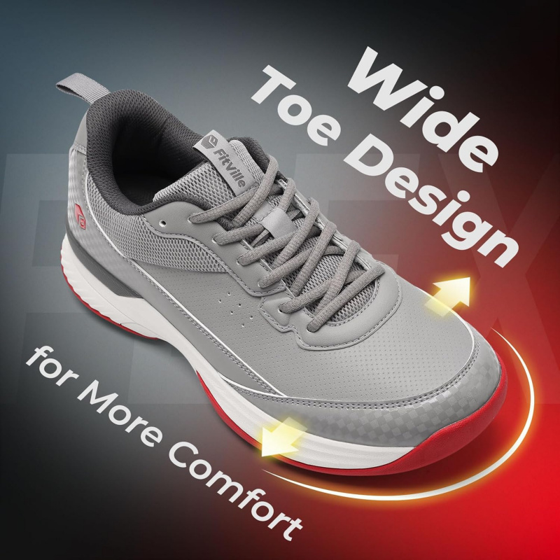 รองเท้ากอล์ฟ FitVille Wide สำห - Badminton Shoes บทวิจารณ์และราคา