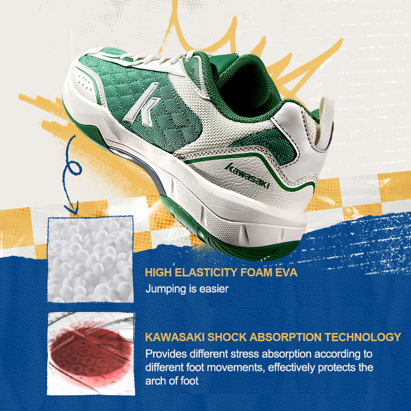 Kawasaki Retro ความยืดหยุ่นสูง - Badminton Shoes Men บทวิจารณ์และราคา