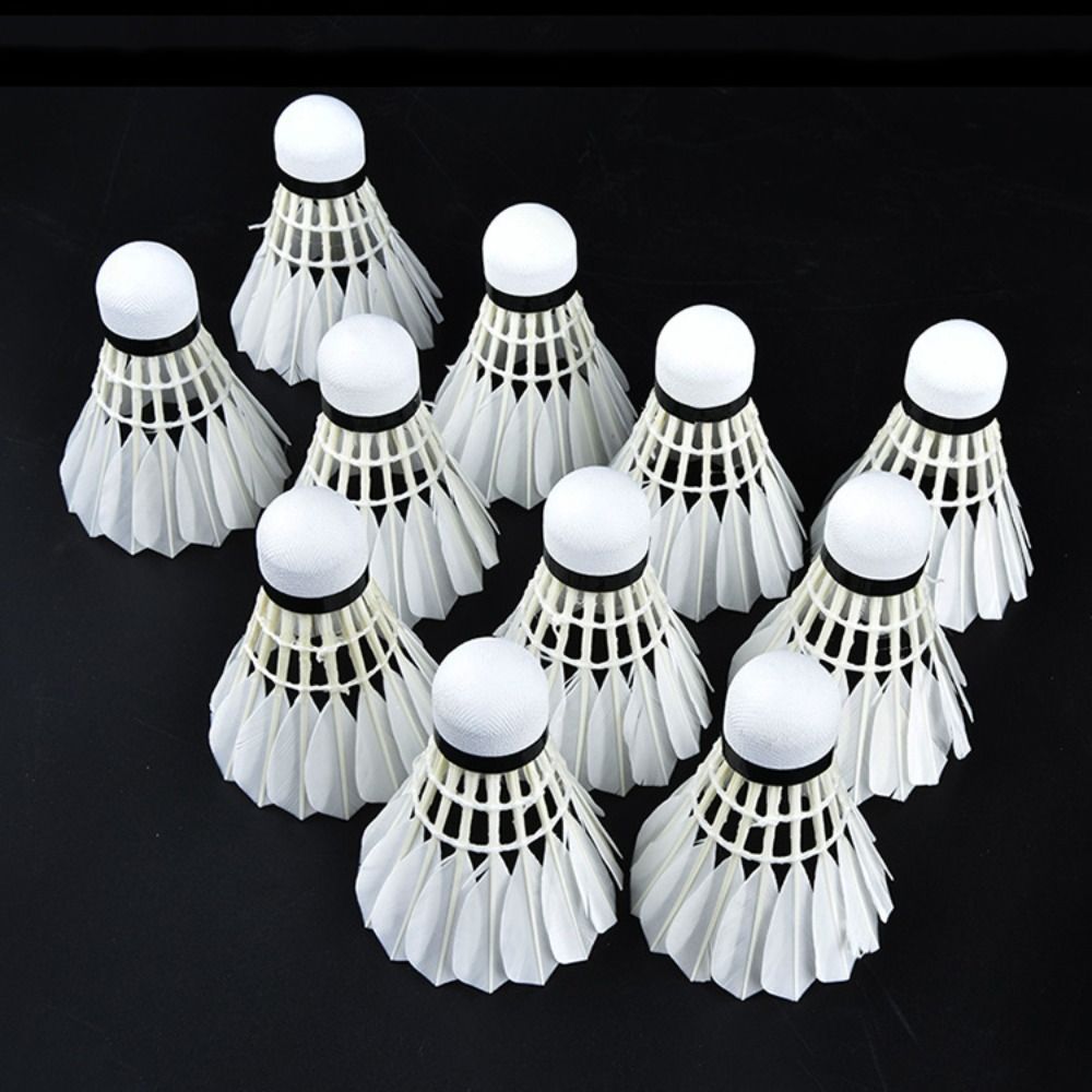ลูกแบดมินตันสีขาวใหม่ 3/6/12 ช - Feather Shuttlecock บทวิจารณ์และราคา