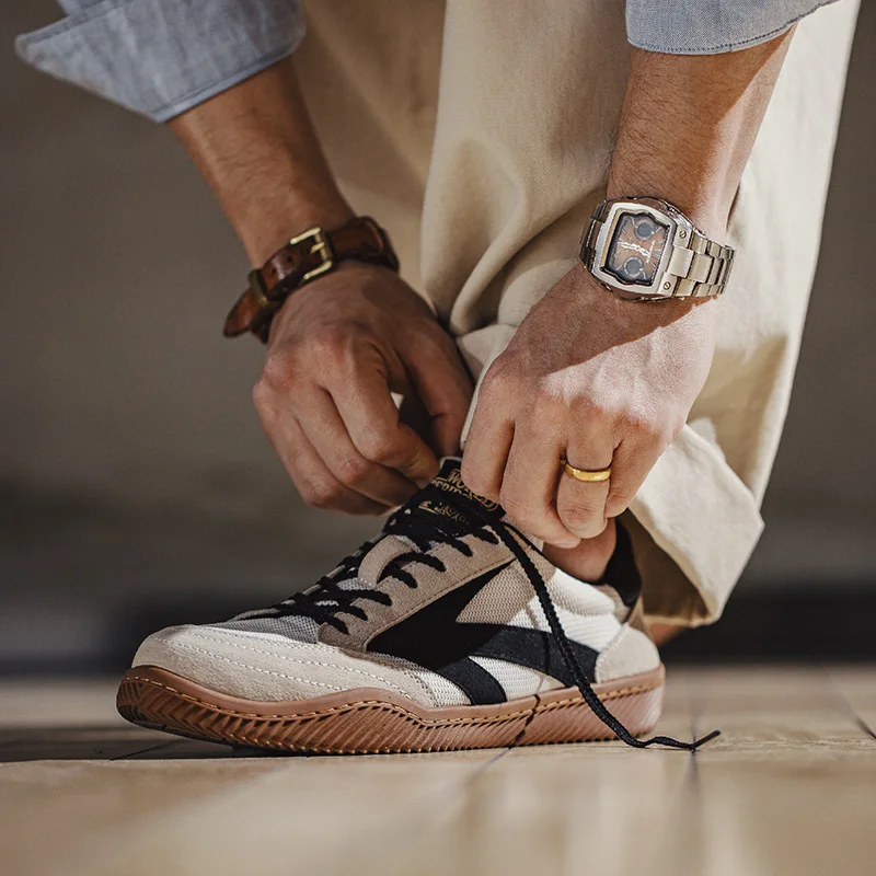 Maden Retro Patchwork เยอรมัน  - Badminton Shoes บทวิจารณ์และราคา